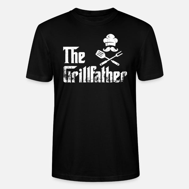 The Grillfather Geschenk - Stanley/Stella Unisex Bio-T-Shirt CRAFTER - Schwarz