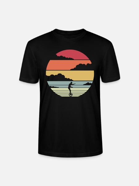 Unicycle gift - Stanley/Stella CRAFTER Unisex Organic T-Shirt - black