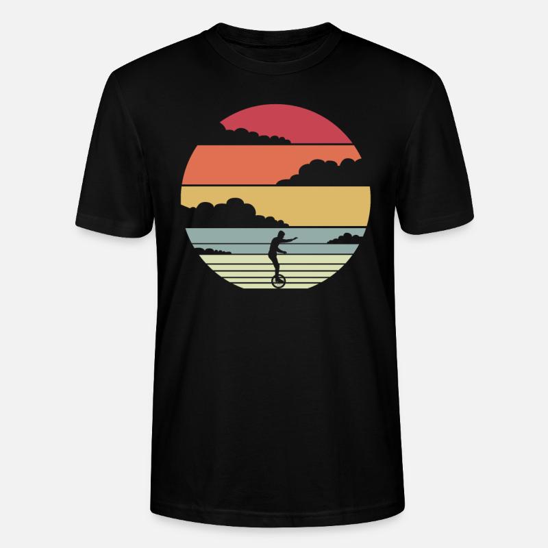 Einrad Geschenk - Stanley/Stella Unisex Bio-T-Shirt CRAFTER - Schwarz