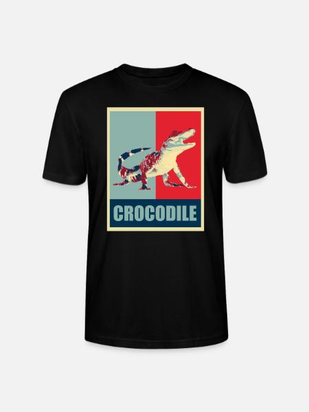 Crocodile alligator - Stanley/Stella CRAFTER Unisex Organic T-Shirt - black