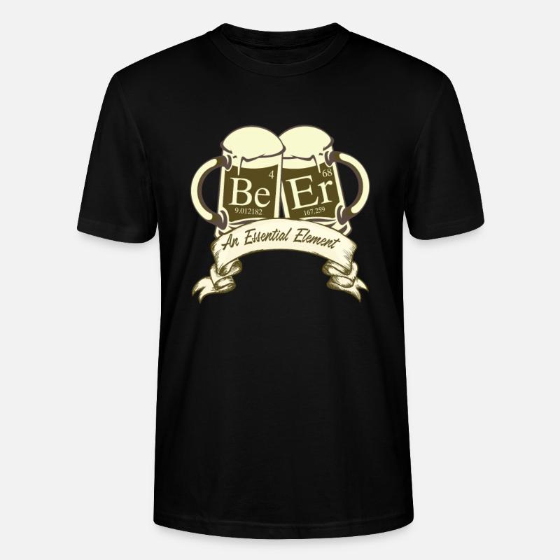 An Essential Element Beer - Stanley/Stella CRAFTER Unisex Organic T-Shirt - black