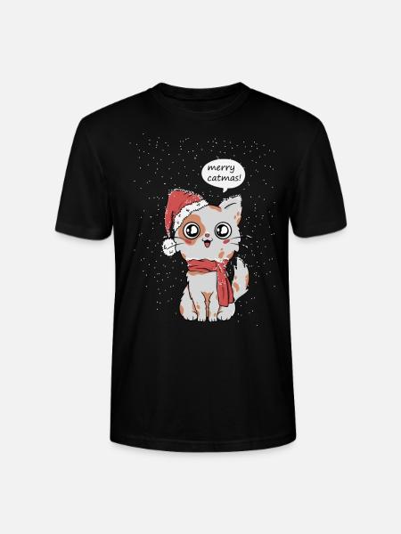 Noël de chats - T-shirt bio CRAFTER Stanley Stella Unisexe - noir