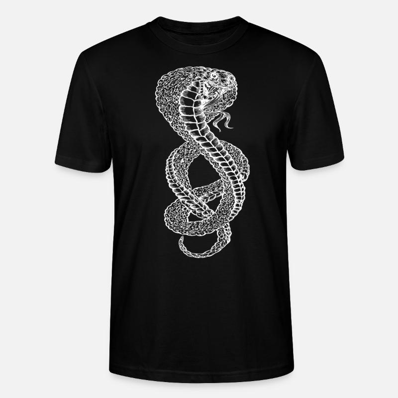 Cadeau de serpent - T-shirt bio CRAFTER Stanley Stella Unisexe - noir
