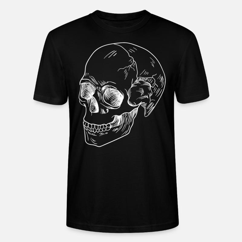 Crâne crâne - T-shirt bio CRAFTER Stanley Stella Unisexe - noir