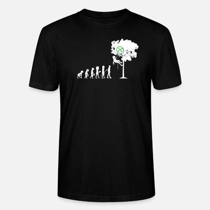 Evolution geocaching - Stanley/Stella CRAFTER Unisex Organic T-Shirt - black