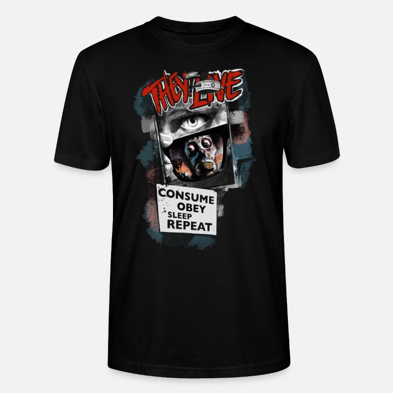 ILS VIVENT - T-shirt bio CRAFTER Stanley Stella Unisexe - noir