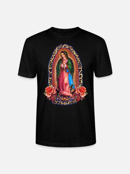 Lady of Guadalupe - Stanley/Stella CRAFTER Unisex Organic T-Shirt - black