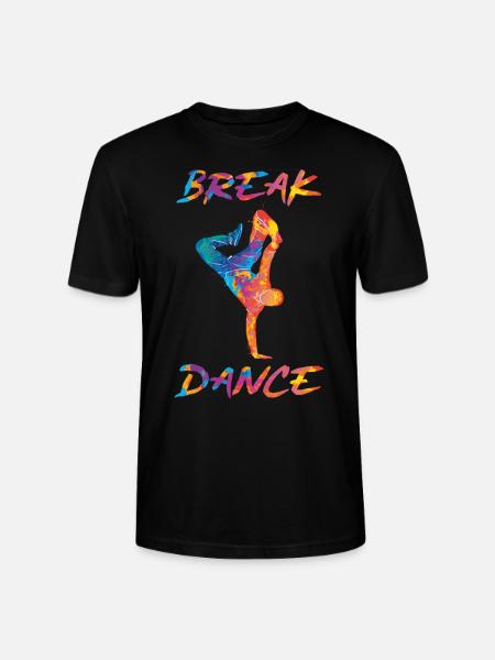 Breakdance breaker bboy hip hop - Stanley/Stella CRAFTER Unisex Organic T-Shirt - black