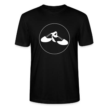 Stepptanz Tanz steppen - Stanley/Stella Unisex Bio-T-Shirt CRAFTER - Schwarz - Vorne - Alina (178cm) & Michal (187cm)