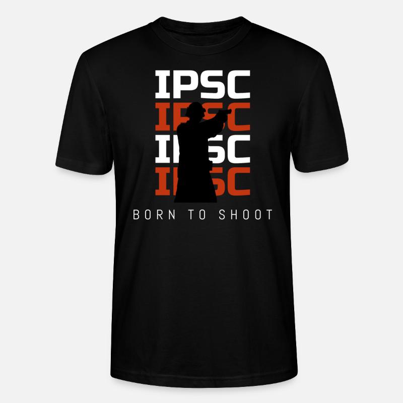 IPSC - Né pour tirer - T-shirt bio CRAFTER Stanley Stella Unisexe - noir