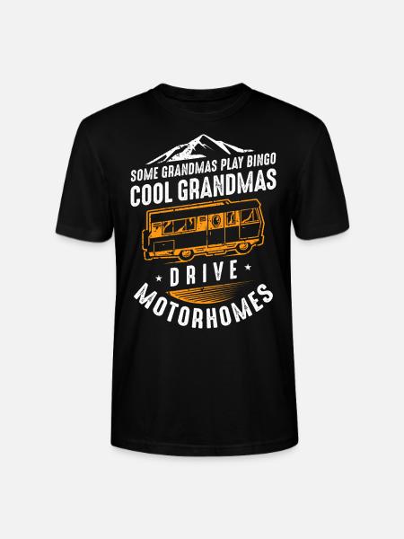 Cool Grandmas Drive Motorhomes - Stanley/Stella CRAFTER Unisex Organic T-Shirt - black