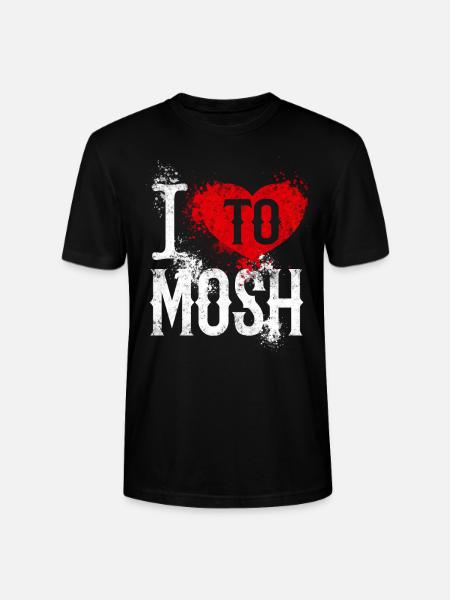 I Love to Mosh - Stanley/Stella CRAFTER Unisex Organic T-Shirt - black