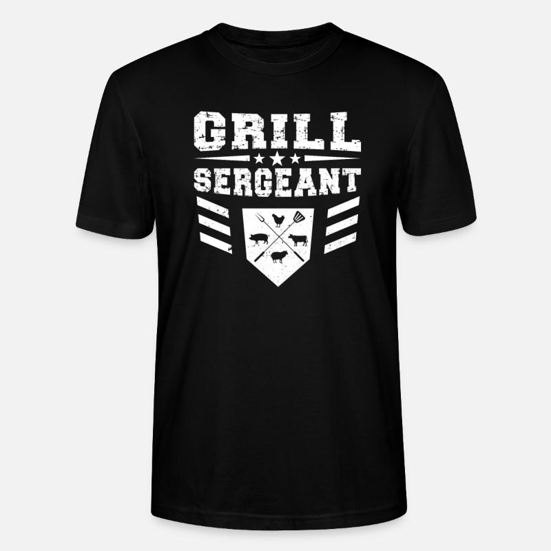Grill Sergeant... Grillen - Stanley/Stella Unisex Bio-T-Shirt CRAFTER - Schwarz
