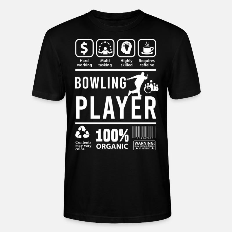 BOWLING Multitasking - Stanley/Stella Unisex Bio-T-Shirt CRAFTER - Schwarz