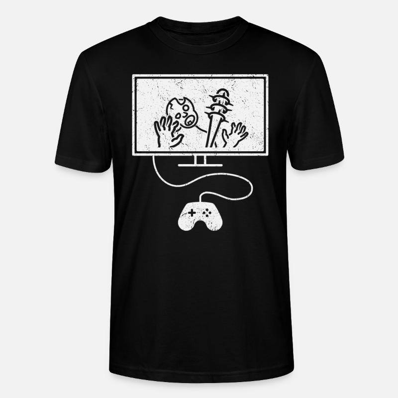 Jouer avec des zombies - T-shirt bio CRAFTER Stanley Stella Unisexe - noir