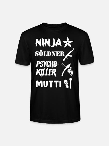 Ninja Söldner - Stanley/Stella Unisex Bio-T-Shirt CRAFTER - Schwarz