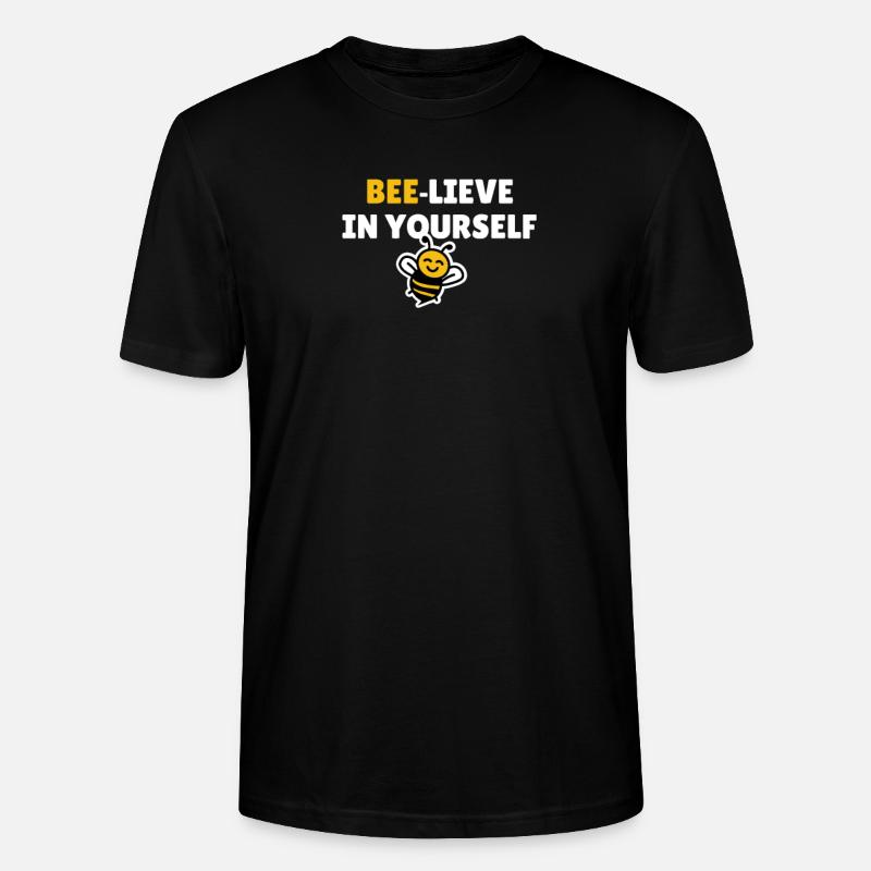 Bee-lieve en vous-même - T-shirt bio CRAFTER Stanley Stella Unisexe - noir