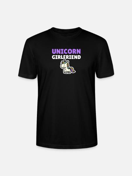 Unicorn Girlfriend - Stanley/Stella CRAFTER Unisex Organic T-Shirt - black