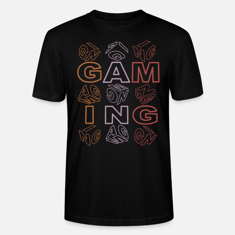 Gaming-bunt-transparent - Stanley/Stella Unisex Bio-T-Shirt CRAFTER - Schwarz