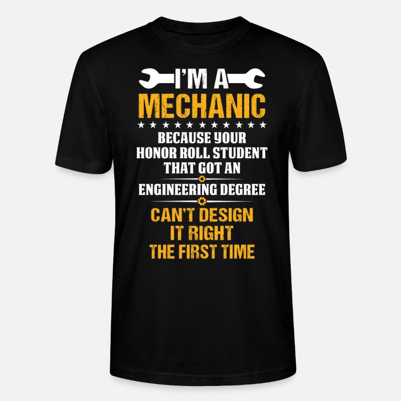Ich bin Mechaniker - Stanley/Stella Unisex Bio-T-Shirt CRAFTER - Schwarz