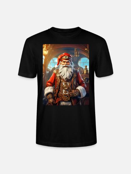 Père Noël steampunk 1.6 - T-shirt bio CRAFTER Stanley Stella Unisexe - noir