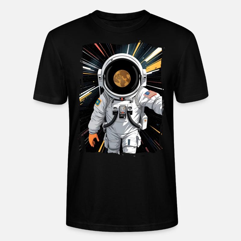 Astronaut Selfie - Stanley/Stella Unisex Bio-T-Shirt CRAFTER - Schwarz