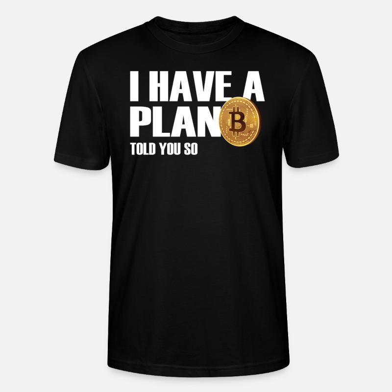 Bitcoin Plan B BITCOIN - Stanley/Stella Unisex Bio-T-Shirt CRAFTER - Schwarz