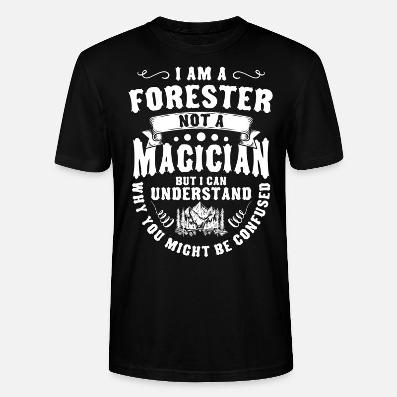 Forstwirt Waldarbeiter Forst - Stanley/Stella Unisex Bio-T-Shirt CRAFTER - Schwarz
