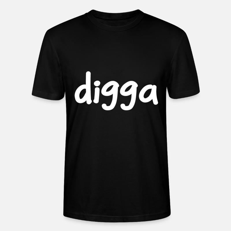 digga - Jugendwort - Stanley/Stella Unisex Bio-T-Shirt CRAFTER - Schwarz