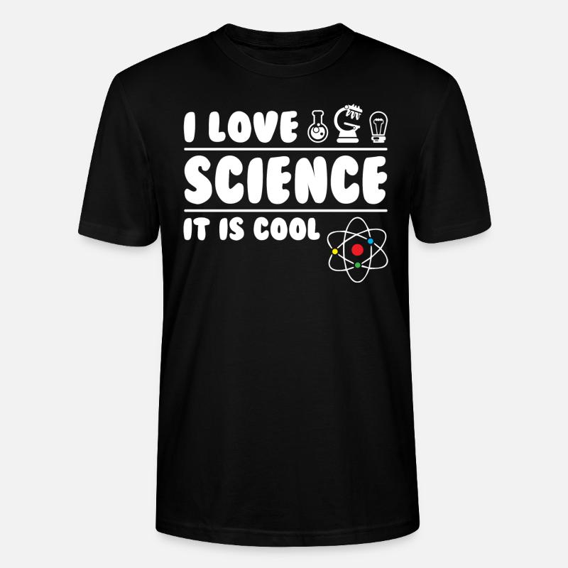 I Love Science - Stanley/Stella Unisex Bio-T-Shirt CRAFTER - Schwarz