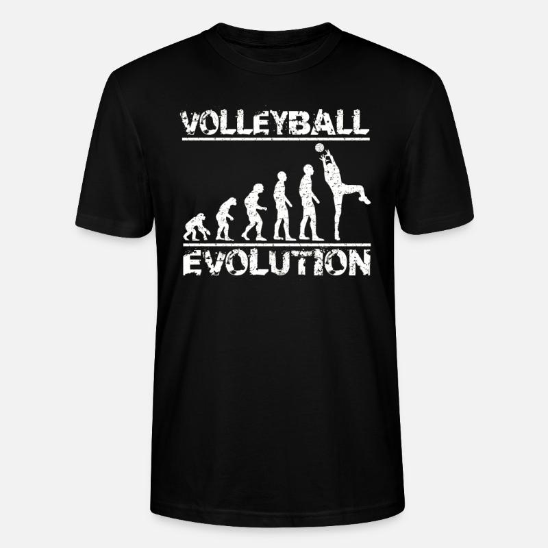 Volleyball Evolution - T-shirt bio CRAFTER Stanley Stella Unisexe - noir