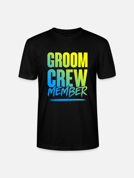 Groom Crew - Stanley/Stella CRAFTER Unisex Organic T-Shirt - black
