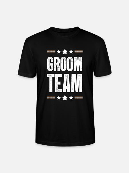 Groom Team - Stanley/Stella CRAFTER Unisex Organic T-Shirt - black