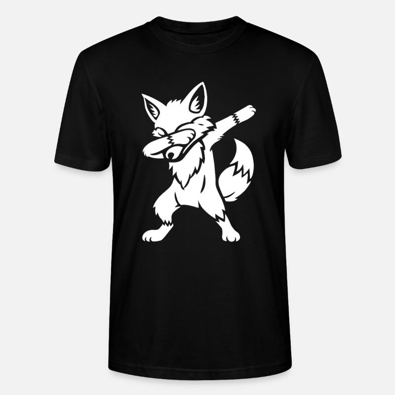 Dabbing Fuchs - Dab Dance - Geschenk - Stanley/Stella Unisex Bio-T-Shirt CRAFTER - Schwarz