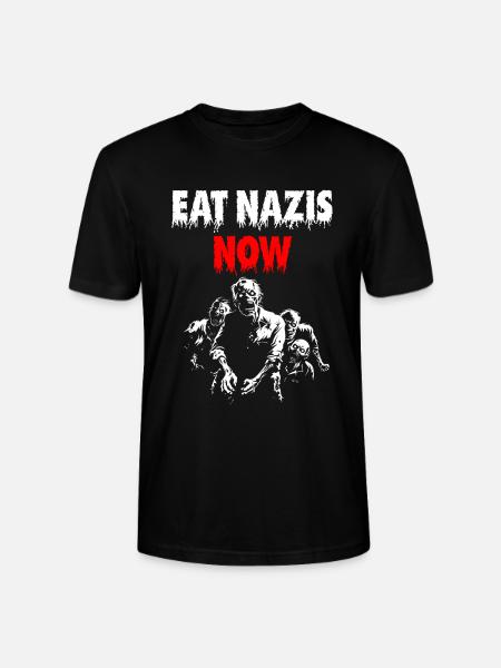 EAT NAZIS NOW - Stanley/Stella CRAFTER Unisex Organic T-Shirt - black