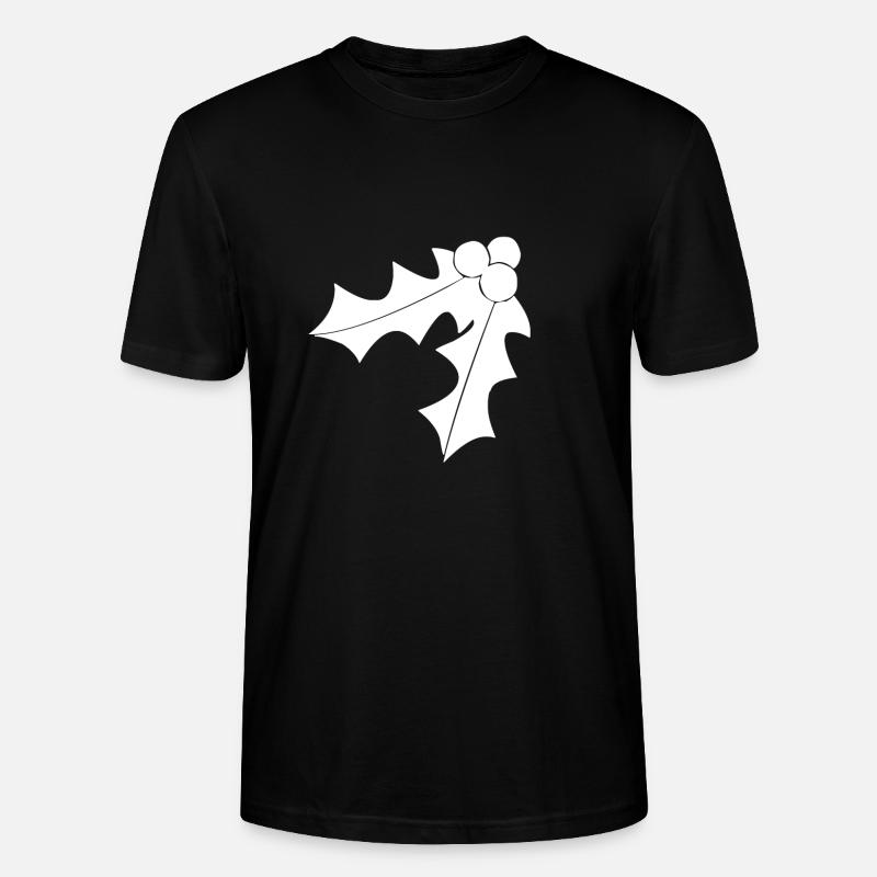 Blanc gui à noël - T-shirt bio CRAFTER Stanley Stella Unisexe - noir
