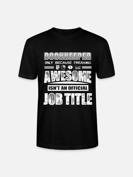 Bookkeeper Bookkeeper Job Title - Stanley/Stella CRAFTER Unisex Organic T-Shirt - black