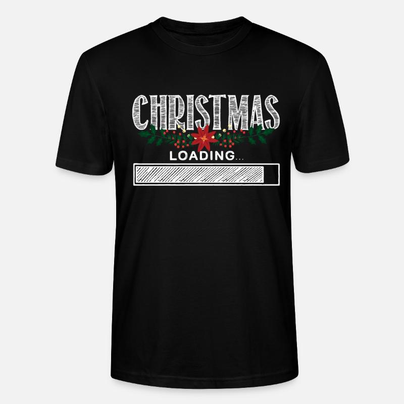 Christmas Is Loading - Stanley/Stella CRAFTER Unisex Organic T-Shirt - black