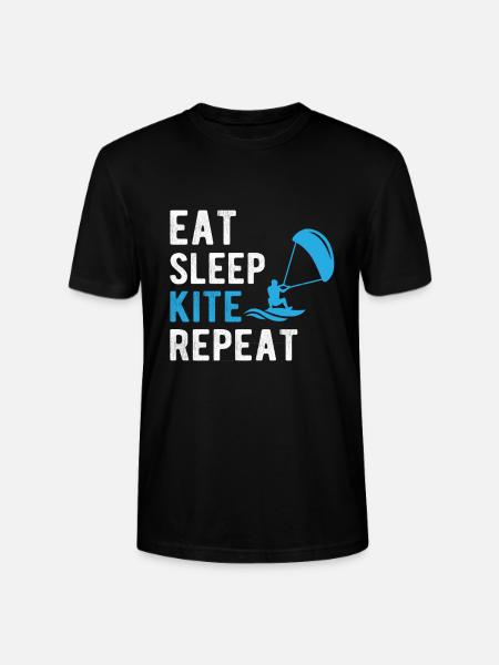 Kite surfing and kiting - Stanley/Stella CRAFTER Unisex Organic T-Shirt - black
