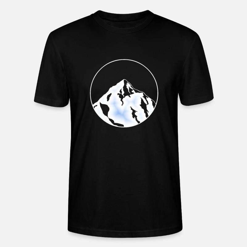 blauer Eis Gletscher - Stanley/Stella Unisex Bio-T-Shirt CRAFTER - Schwarz