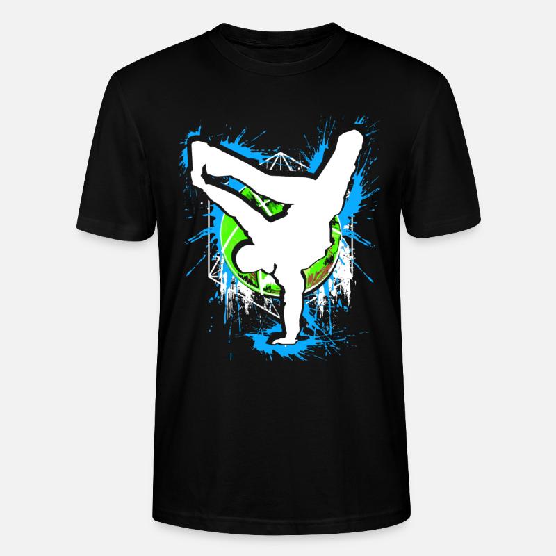 Breakdance - Breakdancer - Breakdancing - BBoy - T-shirt bio CRAFTER Stanley Stella Unisexe - noir