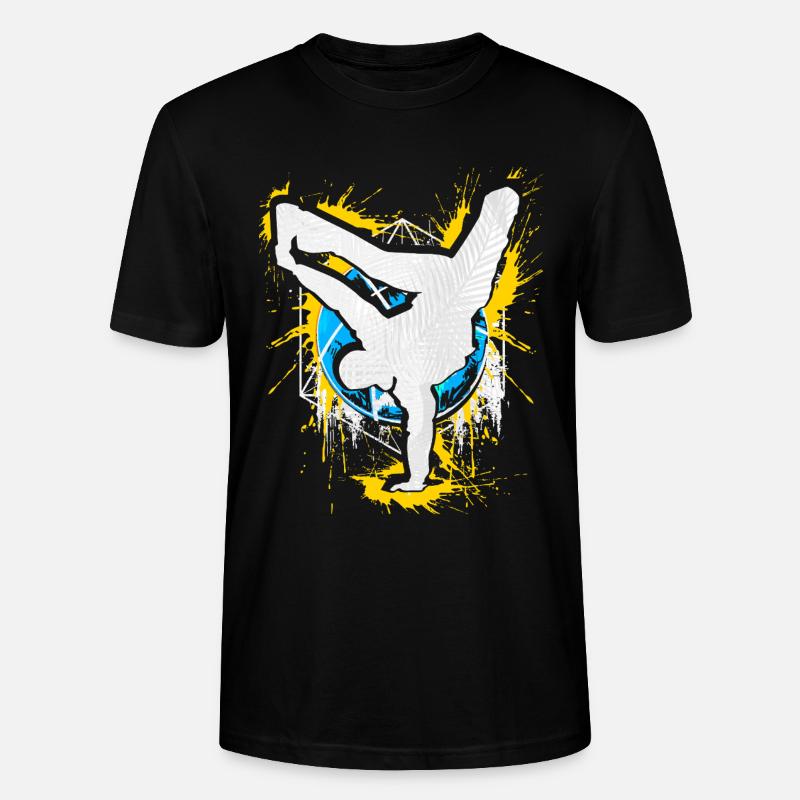 Breakdance Handstand Bboy - B-Boying Breakdancer - T-shirt bio CRAFTER Stanley Stella Unisexe - noir
