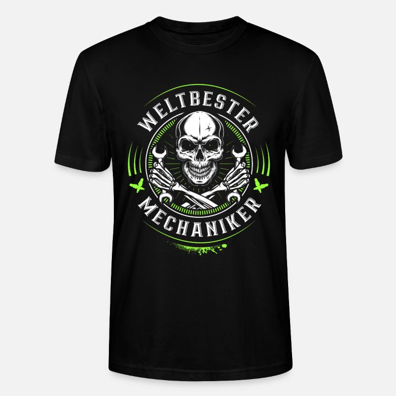 Weltbester KfZ Mechaniker - Werkstatt - Schrauber - Stanley/Stella Unisex Bio-T-Shirt CRAFTER - Schwarz