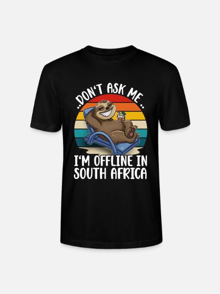 South Africa Holidays - Stanley/Stella CRAFTER Unisex Organic T-Shirt - black