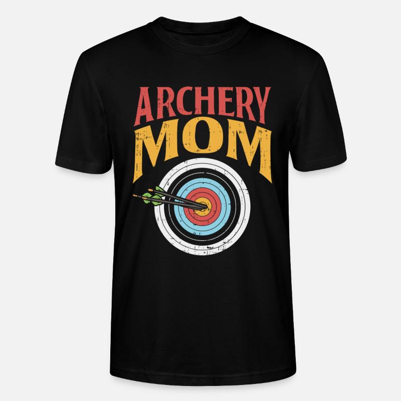 Archery Mom – Coole Bogenschießen Mama - Stanley/Stella Unisex Bio-T-Shirt CRAFTER - Schwarz