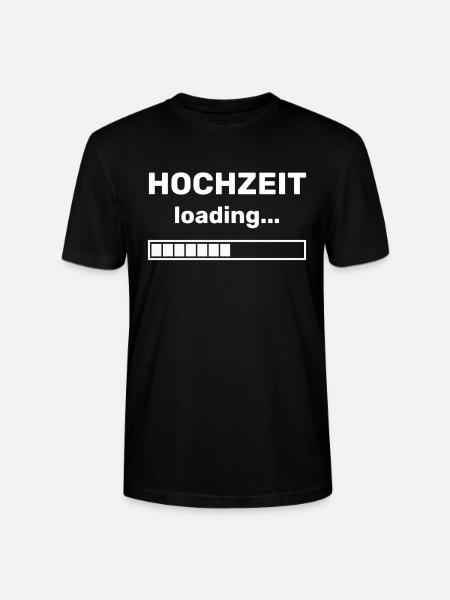 HOCHZEIT LOADING - HEIRATSANTRAG - HEIRATEN - Stanley/Stella Unisex Bio-T-Shirt CRAFTER - Schwarz