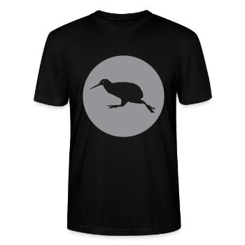 KIWI - Oiseau - Nouvelle-Zélande - T-shirt bio CRAFTER Stanley Stella Unisexe - noir - Devant - Alina (178cm) & Michal (187cm)