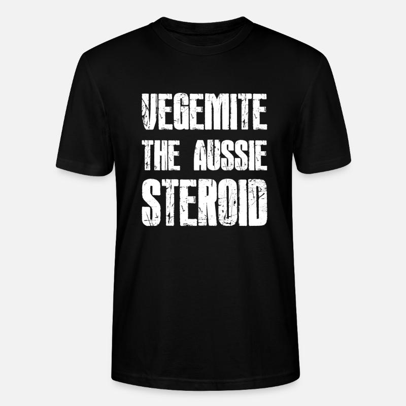 VEGEMITE THE AUSSIE STEROID - Stanley/Stella Unisex Bio-T-Shirt CRAFTER - Schwarz