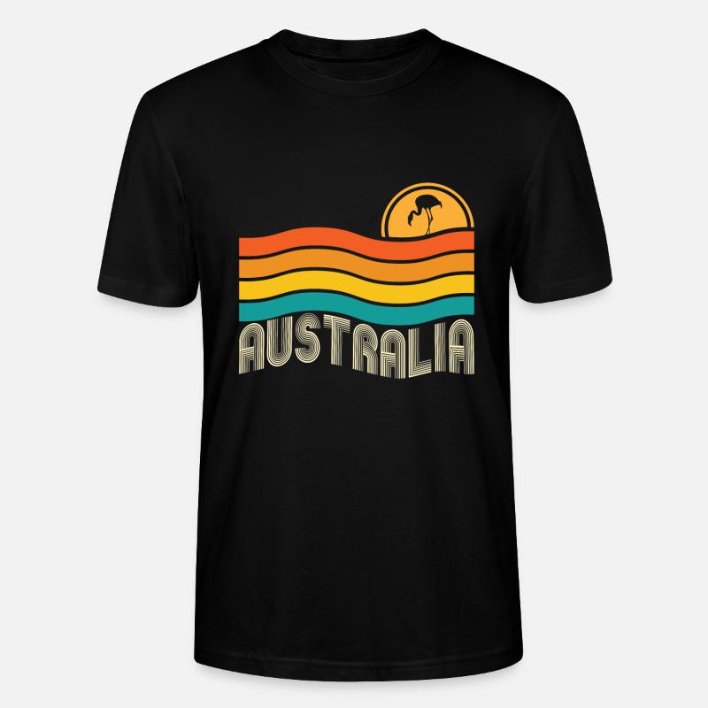 Australie - T-shirt bio CRAFTER Stanley Stella Unisexe - noir