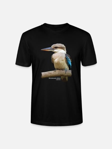 Kookaburra Bird Australia - Stanley/Stella CRAFTER Unisex Organic T-Shirt - black
